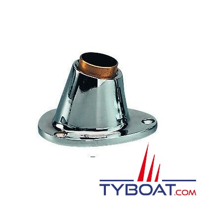 Plastimo - Support de hampe bronze - Ø25 - 57mm - base ovale - à visser