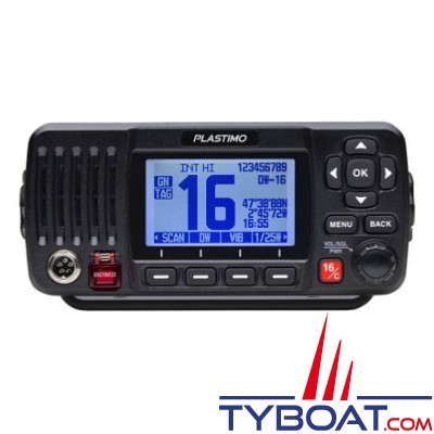 Plastimo - VHF marine fixe FX-500+ ASN - Puissance 1/25 Watts - GPS intégré
