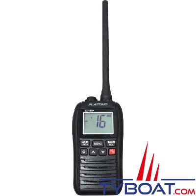Plastimo - VHF portable compact SX-350+ - Puissance 1/3,5 watts - Etanche IPX7 et flottante - USB-C