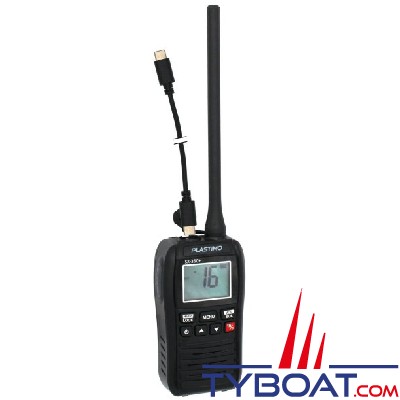 Plastimo - VHF portable compact SX-350+ - Puissance 1/3,5 watts - Etanche IPX7 et flottante - USB-C