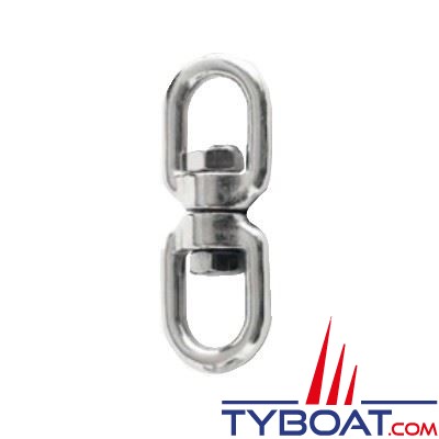 Emerillons 2 yeux - inox 316 - Ø  8 mm - (x2 pièces)