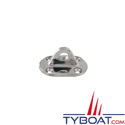 Pontets sur platine ovale inox 304 61x37x Ø 9,5 mm - 2 pièces