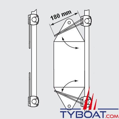 Support universel pour pare-battage Ø 90 à 200 mm