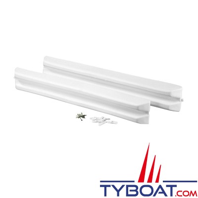 Polyform Norway - 2 Protections de ponton Marina Fender - Blanc - 100 x 14 x 6 cm 