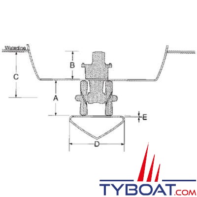 Side Power - Propulseur d'étrave - hydraulique SH240 - 14,9kw - poussée max. 240kg - moteur 14cm3