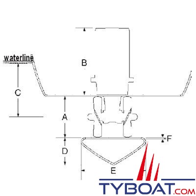 Side Power - Propulseur d'étrave SE210 - 12/24 Volts - Puissance 13,1cv - Poussée 250kg - Pour tunnel Ø 250mm