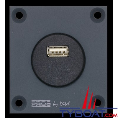 Pros by Ditel - Module prise USB - 5V/2.1A - 12/24V - PROSSUSB