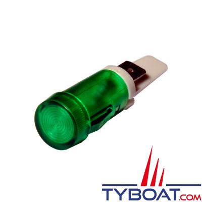 Pros by Ditel - Témoin lumineux LED - Ø 12 mm - Verte - 12/24Vdc - 23400069