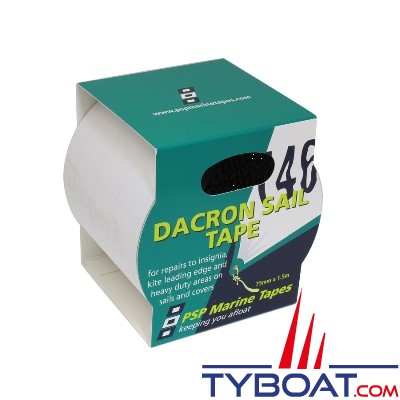 PSP Marine Tapes - Dacron - autocollant réparation voile 0.75x1.50m - blanc