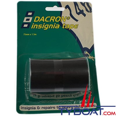 PSP Marine Tapes - Dacron Insigna autocollant réparation voile 0.75x1.50m -  noir PSP MARINE TAPES 22000118 