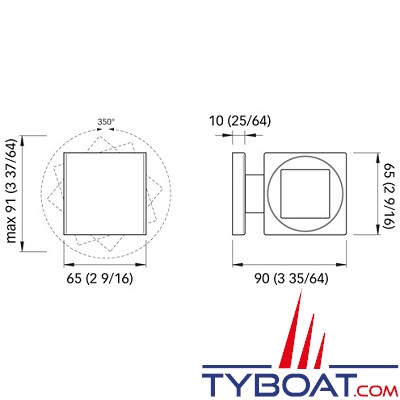 Quick - Applique Led QB SPIN 2L - 2+2 Watts