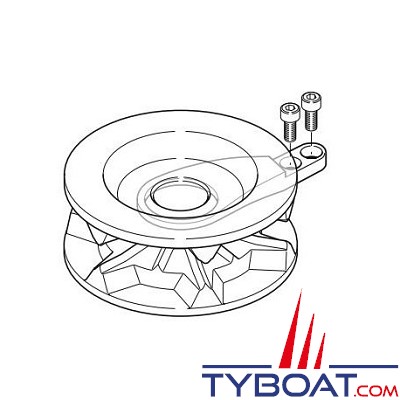 Quick - Barbotin 8 mm avec doigt intégré pour guindeau ASTER