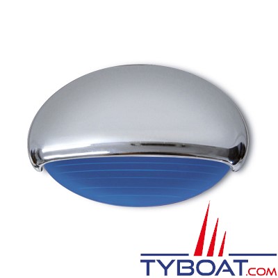 Quick - EYELID Eclairage courtoisie bleu LED 12/24V inox 