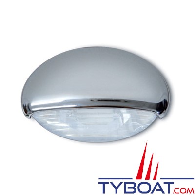 Quick - EYELID Eclairage courtoisie naturel LED 12/24V finition inox 