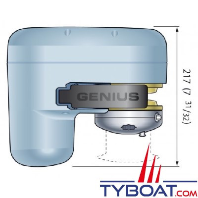 Quick - Guindeau horizontal Genius GP2 - Avec poupée - Barbortin mixte pour chaîne 8 mm - 800 Watts - 12 volts