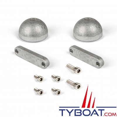 Quick - Kit anodes plaques + anode hélice alu pour propulseur BTR 185 (x2)