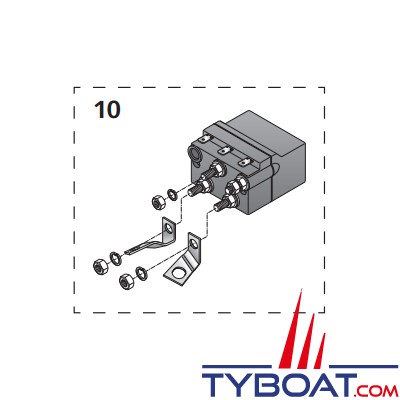 Quick - Kit boîtier relais + câblage -  pour Hector 1000/1500W 12 volts - FVSSKTTR1012A00