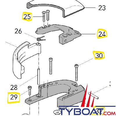 Quick - Kit écubier pour DP2 - FVSSPSCDP200A00