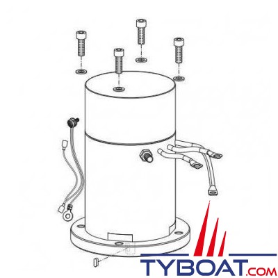 Quick - Moteur 3.0 kW + protection thermique pour BTQ 185-55 - FVEMFEL30121800