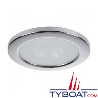 Quick - Spot LED Sonia Inox - 10/30 Volts - Blanc naturel - Ø 105 mm