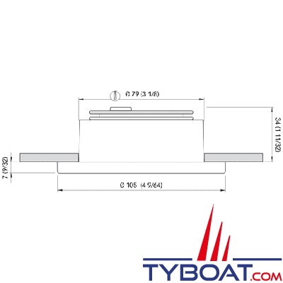 Quick - Spot Powerled Sonia Blanc - 10/30 Volts - Blanc chaud -  Ø 105 mm