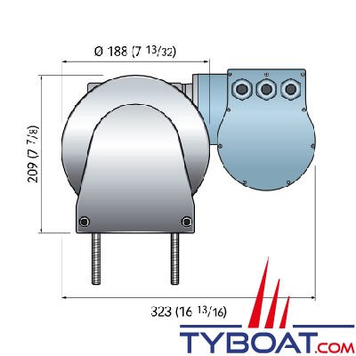 Quick - Treuil à sangle THG 1500 - 24 volts - 1500 Watts