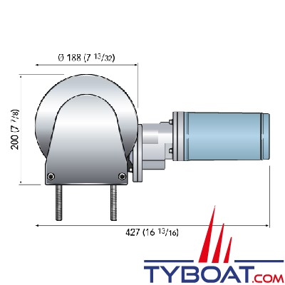 Quick - Treuil pour sangle THG 500 - 24 volts - 500 Watts