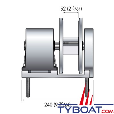 Quick - Treuil pour sangle THG 500 - 24 volts - 500 Watts