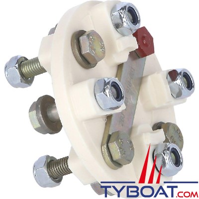 R&D Marine - Accouplement semi-élastique 5 Cv/100 tr/min - pour tourteau Ø101.6mm -entraxe 82.55mm
