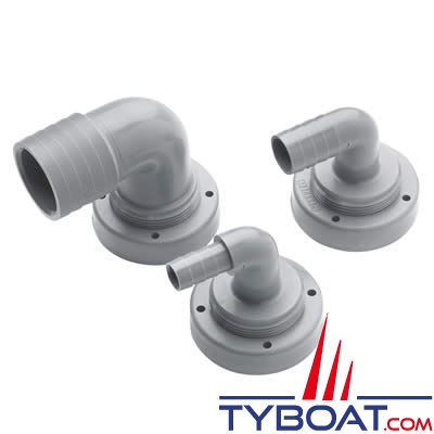 Raccord coudé pour réservoir rigide Vetus RT13 pour tuyau Ø 13mm