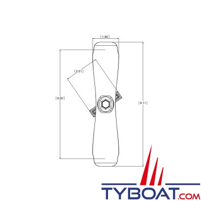 Ram Mounts - Bras long pour boule C - RAM-D-201U-D