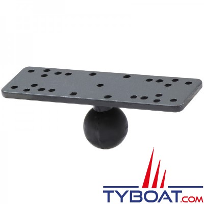 Ram Mounts - Base boule B à clipser sur rail de kayak - RAP-B-354U