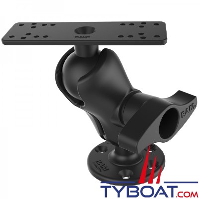 Ram Mounts - Support Horizontal pour combinés Garmin et Lowrance 9 à 12