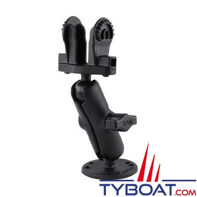 Ram Mounts - Support Horizontal pour LOWRANCE HOOK²-4 et REVEAL 5 - Boule B - RAM-B-202-LO12