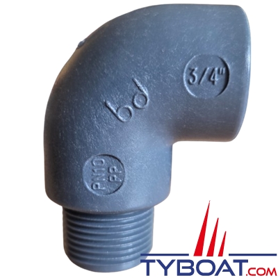 Randex - Coude 90° Mâle Femelle PP - BSP 3/4