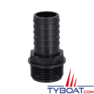 Randex - Raccord annelé droit PP - pour tuyau de Ø 32mm - Raccords BSP 1