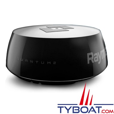 RAYMARINE - Antenne radar Quantum 2 Q24D Doppler Noire avec câble alimentation et data 10 mètres