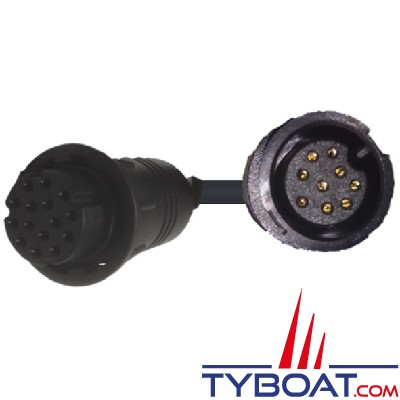 Raymarine - Câble d'adaptation sonde CPT-S/DVS (9-pin) sur Element HV (15-pin)