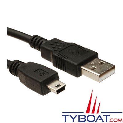 RAYMARINE - Câble USB vers Mini USB pour interface de programmation, longueur 2 mètres