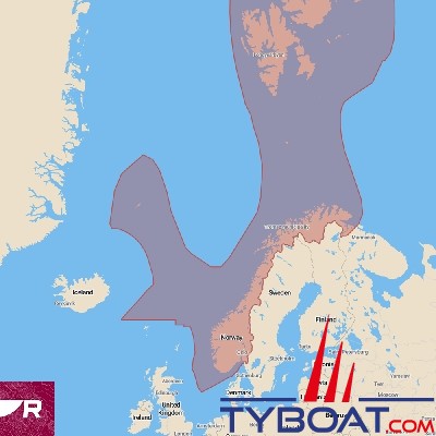 Raymarine - Carte Micro SD préchargée - Cartographie LightHouse zone Norvége