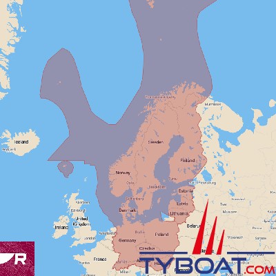 Raymarine - Carte Micro SD préchargée - Cartographie LightHouse zones Europe du Nord