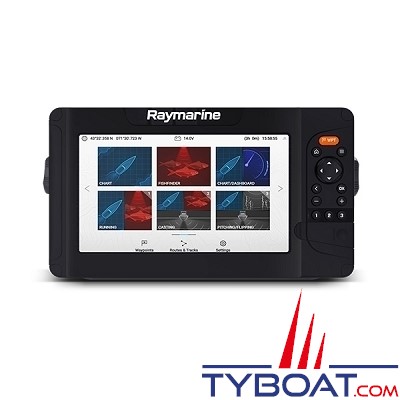 Raymarine - Element  12 HV - GPS/Sondeur CHIRP et HYPERVISION - Wi-Fi - Sonde HV 100 - Cartographie Navionics + Small (téléchargeable)