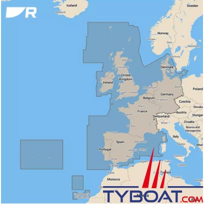 Raymarine - Elément 12 S - Écran GPS/GNSS - Wi-Fi - cartographie Lighthouse Europe de l'Ouest - sans sonde