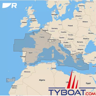 Raymarine - Elément 12 S - Écran GPS/GNSS - Wi-Fi - cartographie Lighthouse Méditerranée - sans sonde