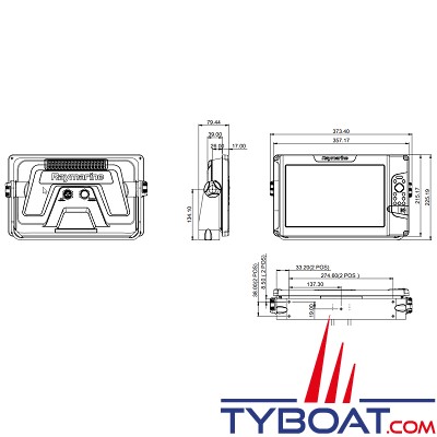 Raymarine - Elément 12 S - Écran GPS/GNSS - Wi-Fi - sans cartographie - sans sonde