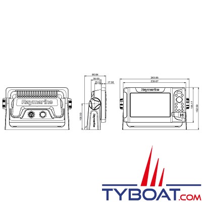 Raymarine - Elément 7 S - Écran GPS/GNSS - Wi-Fi - cartographie Lighthouse Europe du Nord - sans sonde