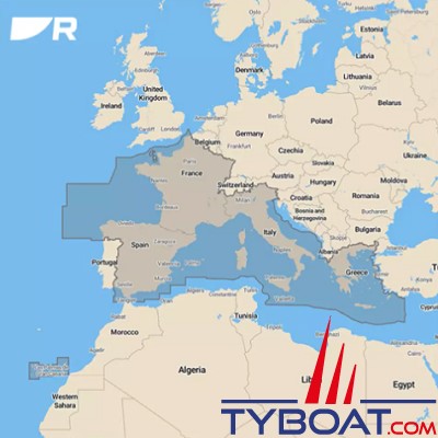 Raymarine - Elément 7 S - Écran GPS/GNSS - Wi-Fi - cartographie Lighthouse Méditerrannée - sans sonde
