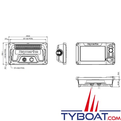 Raymarine - Elément 7 S - Écran GPS/GNSS - Wi-Fi - sans cartographie - sans sonde