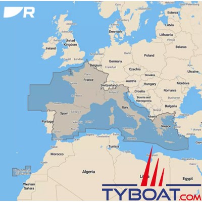 Raymarine - Elément 9 S - Écran GPS/GNSS - Wi-Fi - cartographie Lighthouse Méditerranée - sans sonde