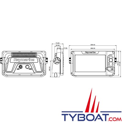 Raymarine - Elément 9 S - Écran GPS/GNSS - Wi-Fi - sans cartographie - sans sonde